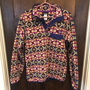 Patagonia Synchilla Snap Fleece Geometric Pattern Aztec Women’s Medium